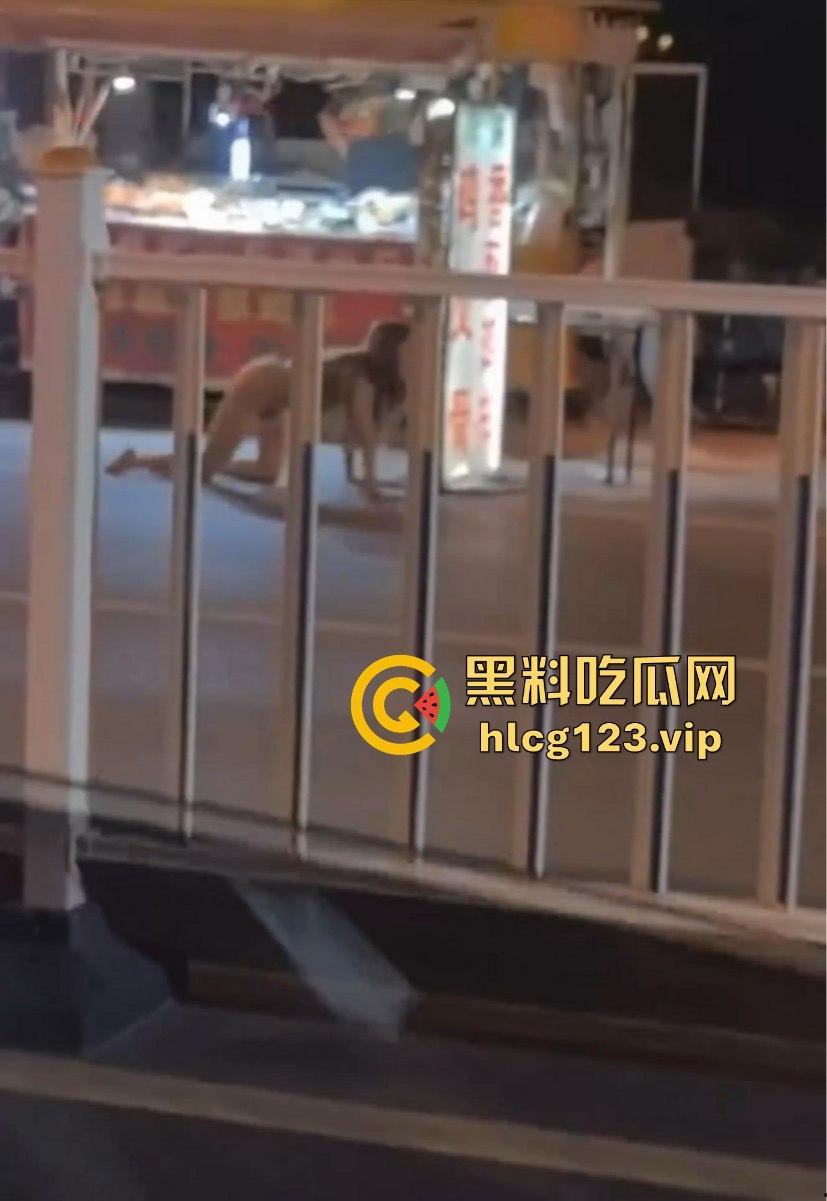 河北邢台快手网红吴媛媛吸毒后大街裸奔!性感长腿翘臀,精神小妹彻底玩嗨学狗爬行!-6