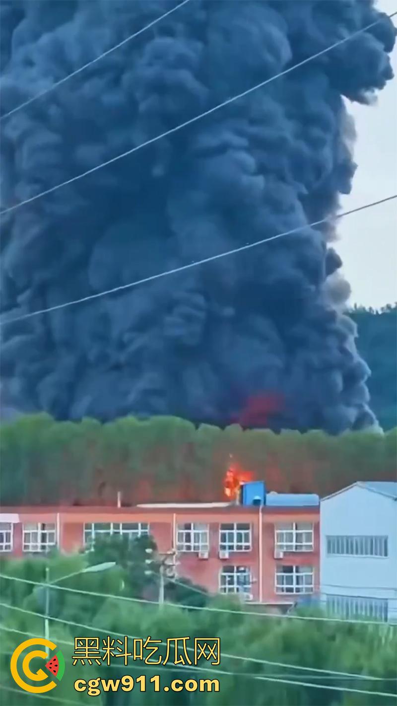 河南省洛阳市孟津区白鹤镇,宸岳化工有限公司发生火灾事故,现场浓烟冲天,目前未有人伤亡!-7