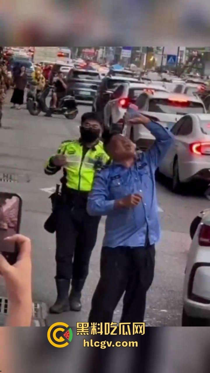 警察打交警你敢信？东莞市长安万科长青街上演交警PK公安大场面 便衣辅警装假警对其殴打！-3