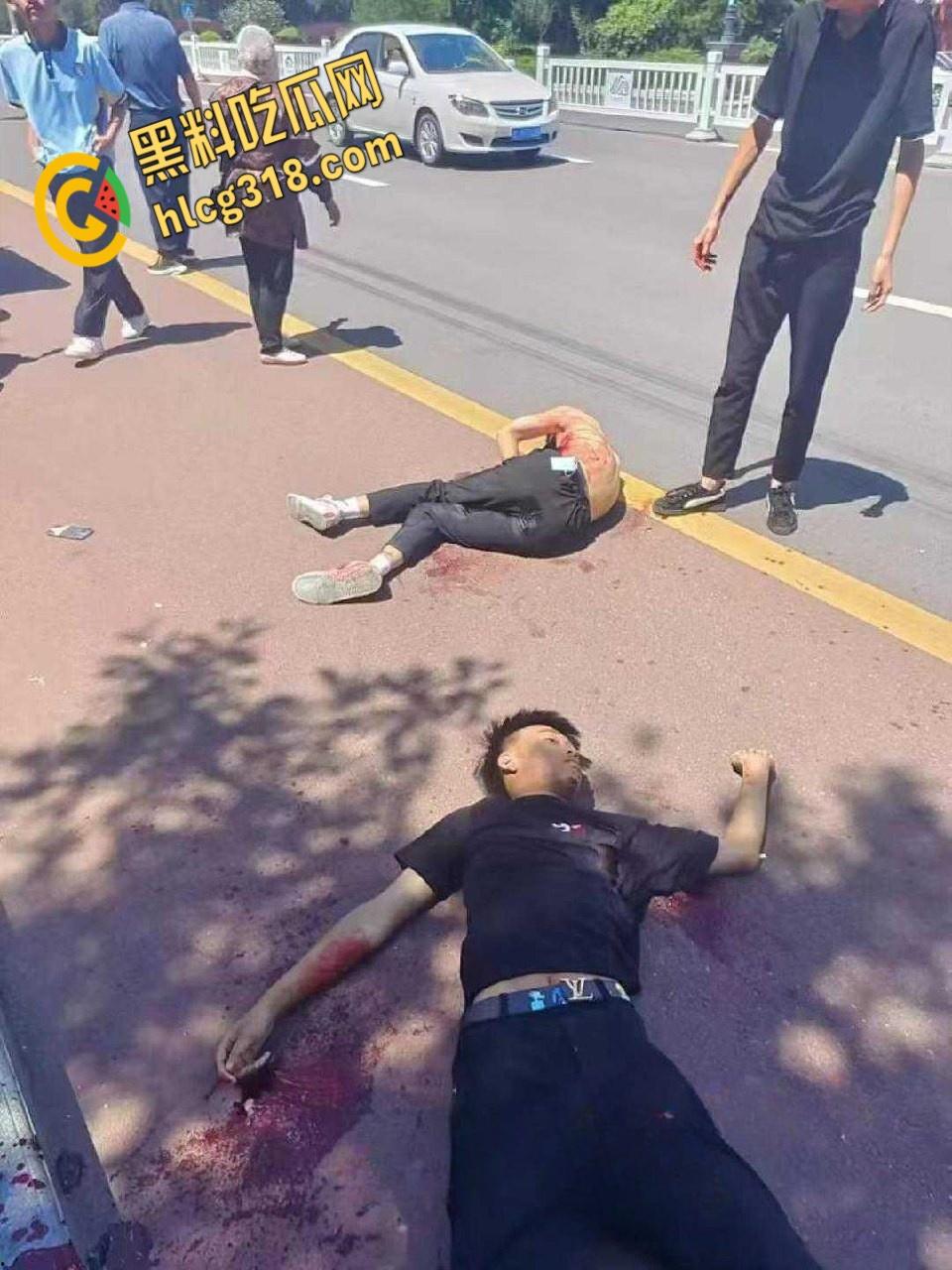 甘肃平凉五中高三学生，街头火拼刀战，社会小混混一个打五个，1死1伤3逃战绩可查！-4