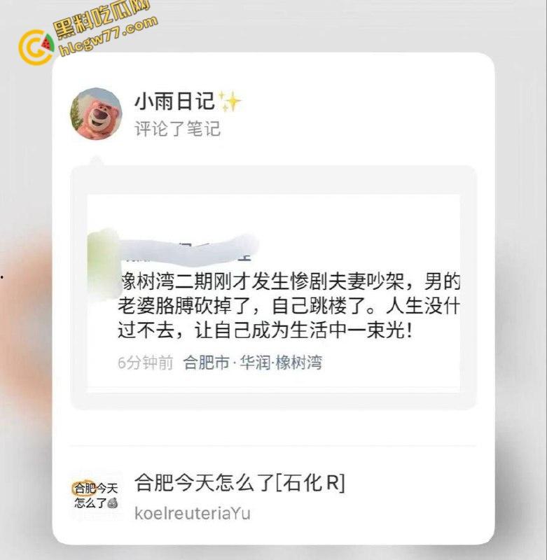 合肥橡树湾血案震魂！夫妻争吵变屠场：断臂惨剧后男子跳楼，爱恨情仇炸裂全网!-2