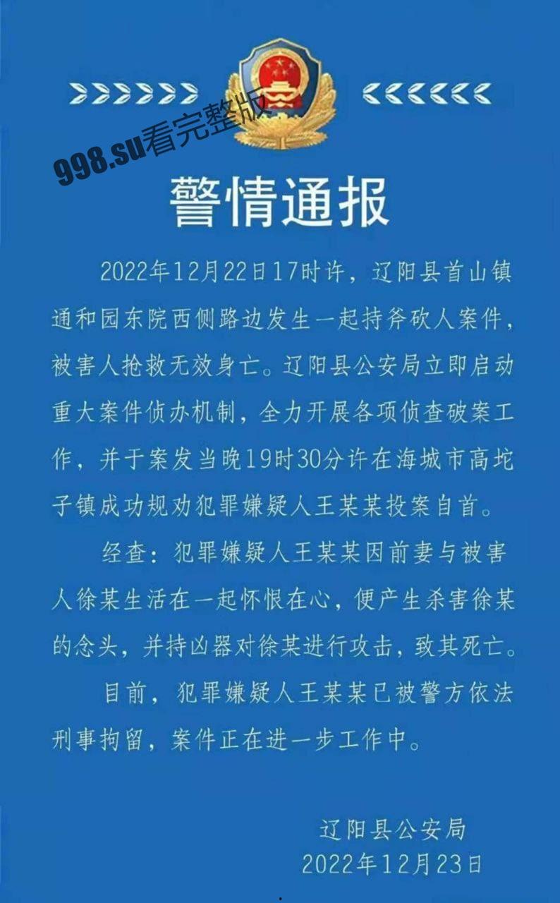辽阳县首山镇持斧伤人案件,男子手段极其残忍。-1