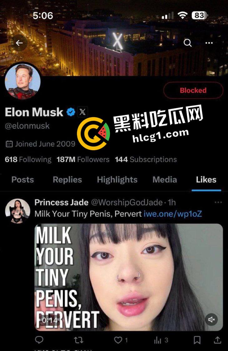 世界首富的小秘密!埃隆马斯克点赞黄推被发现 取消推特全部人的喜欢可见 马叔才是真性情-1