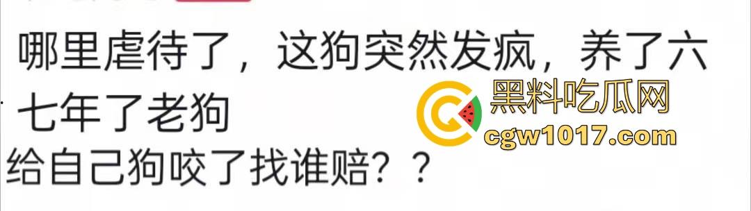 七年老狗反咬主人，不是虐待就突然发疯，满脸都是血，大型狗真恐怖，随后安排处死，这时候爱狗人士怎么不说话了！-1