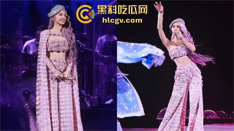 “地才就是地才!完美”蔡依林演唱会漏点 紫色连体衣惊现大尺度造型 三点全露 性感爆棚!-12