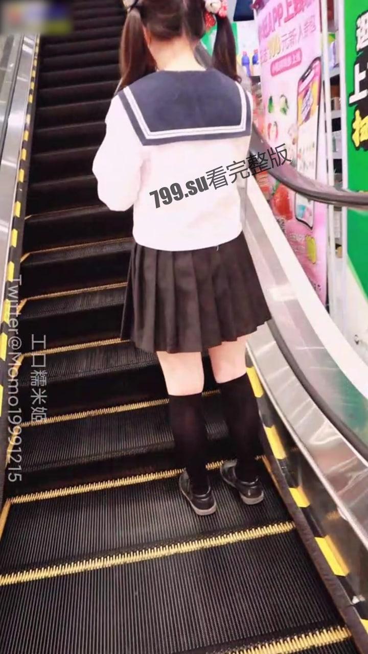 推特清纯可爱萝莉嫩妹【工口糯米姬】剧情私拍 被色魔跟踪厕所内强行啪啪内射-2