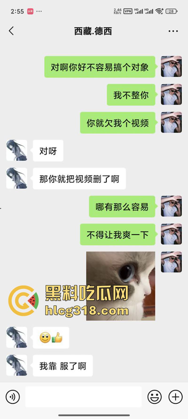 网聊西藏大奶清纯妹，拿裸照威胁背着男友自慰裸聊，聊天记录全部曝光，实在太刺激了-3