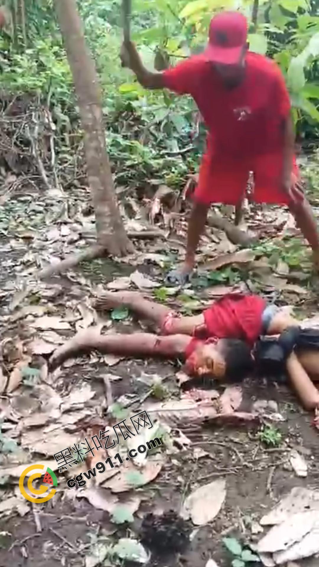 墨西哥毒枭残暴行径：年轻帮派成员遭野外肢解处决，鲜血四溅，画面极度血腥恶心，胆小者勿点-6