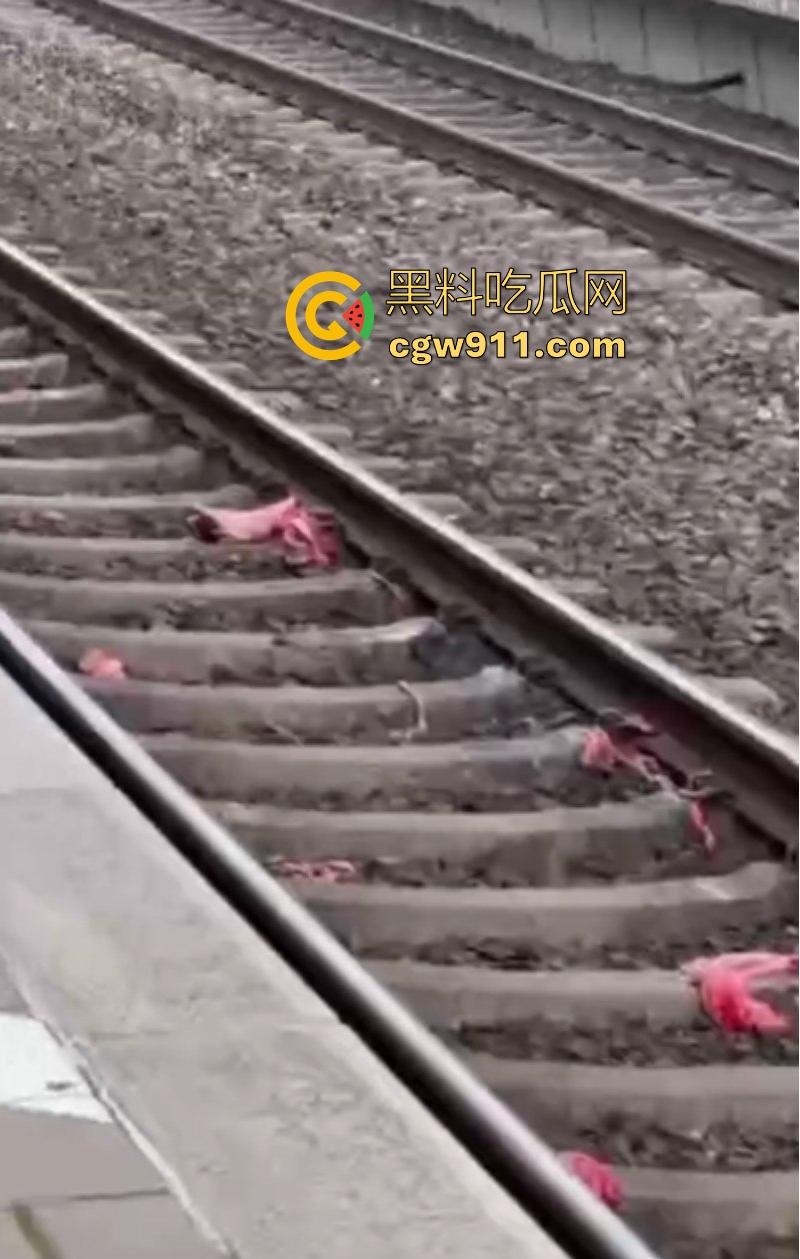 海外男子站台裸奔自杀，下定决心跳轨被火车碾压，身体碎片散落满地，画面血腥胆小勿入！-6
