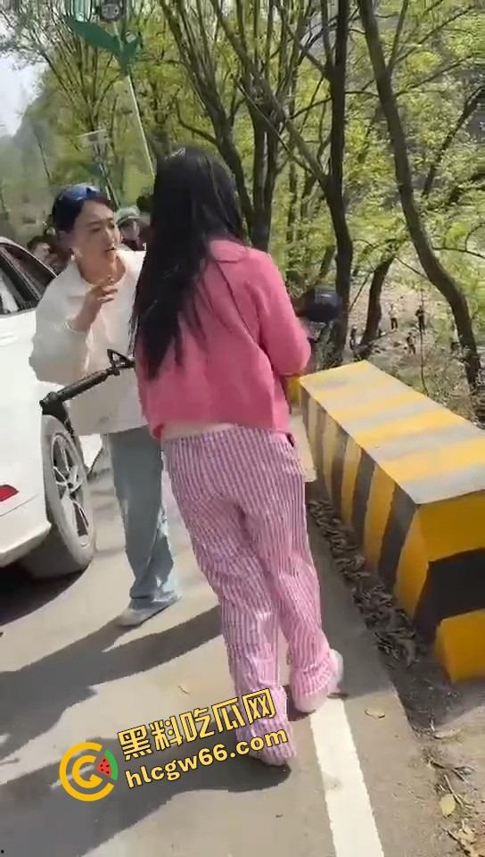 汉中勉县龙湾景区惊现社会姐持械现场，这家伙手里的不是传说中的真理吗？-5