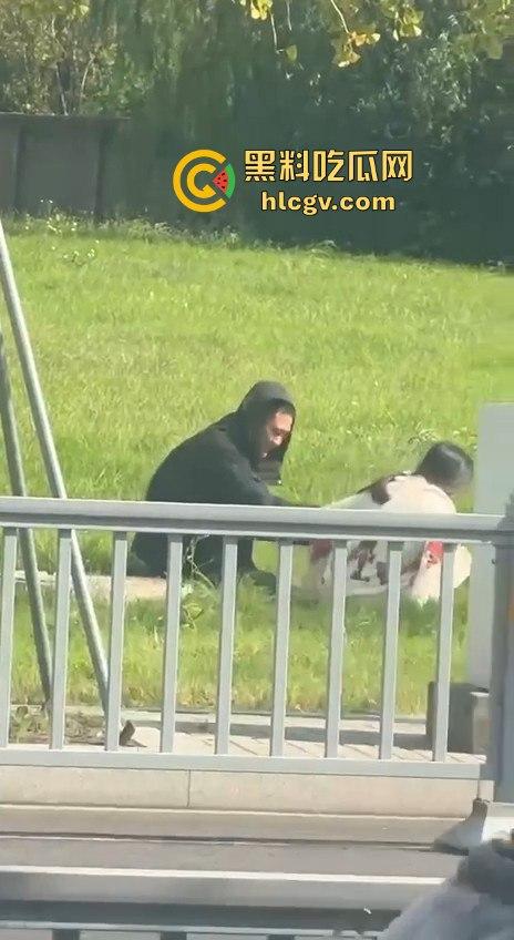 江苏街头霸道总裁当众发狂！大庭广众之下草坪硬上女伴，女性安全真的没个谱！-6