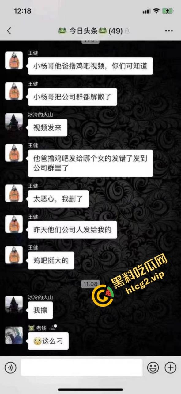 老瓜新吃！小杨哥爸爸深夜聊骚露鸡巴 视频误发业主群 网友直呼辣眼睛-3