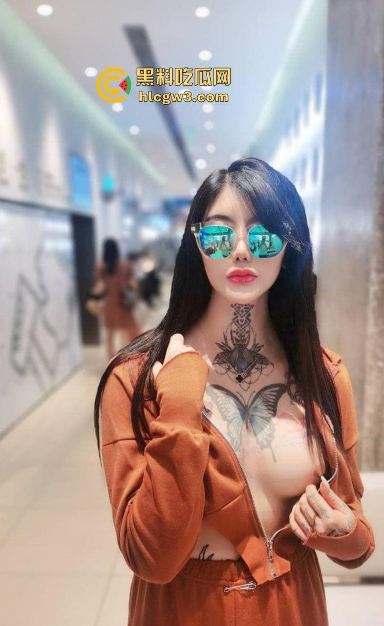 重庆骚气博主『赵可馨』蝴蝶飞上胸逼上鹿在跑,全身铭文纹身,舌顶唇钉加持口技,绳艺捆绑骚到腿软!-15