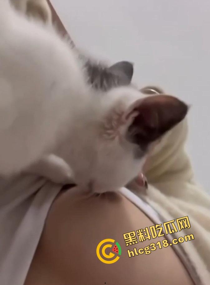 清纯外表全是装，新疆昌吉美少女『杜洁』视频流出被操到嗓子眼，私下猫奴玩法奶头让猫舔！-9