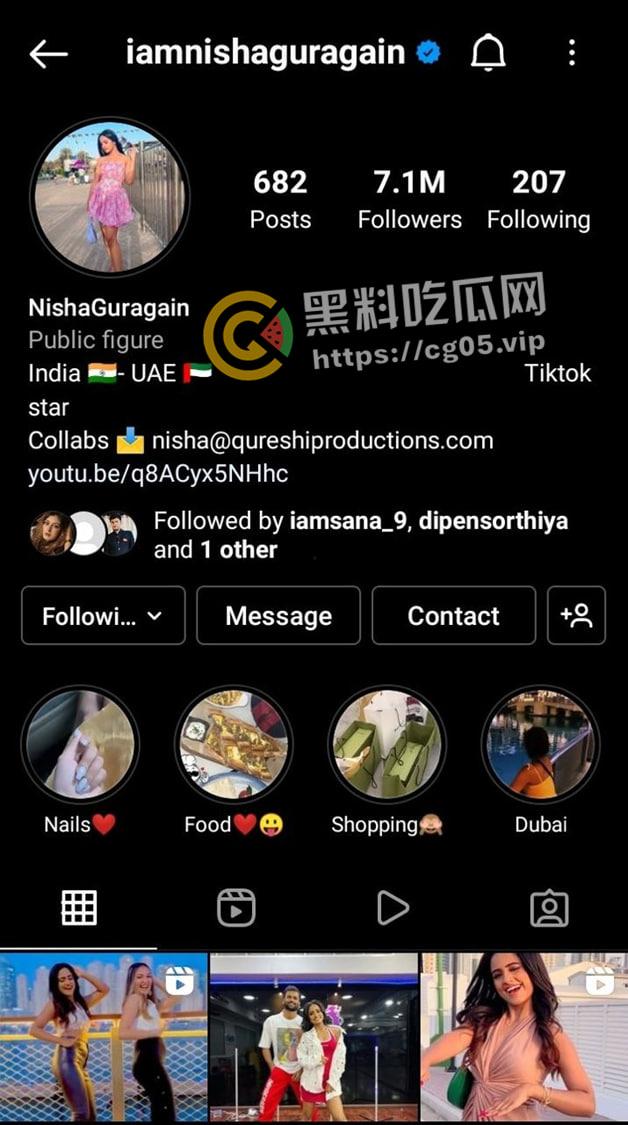 印度淫娃!Tiktok INS 印度网红 【妮莎】【NishGuragain】和男朋友性爱自拍流出 咖喱味的极品美女-1