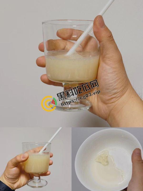 毁三观!精液爱好者收集来自十几个朋友150毫升的精液做成自己的生日蛋糕-6