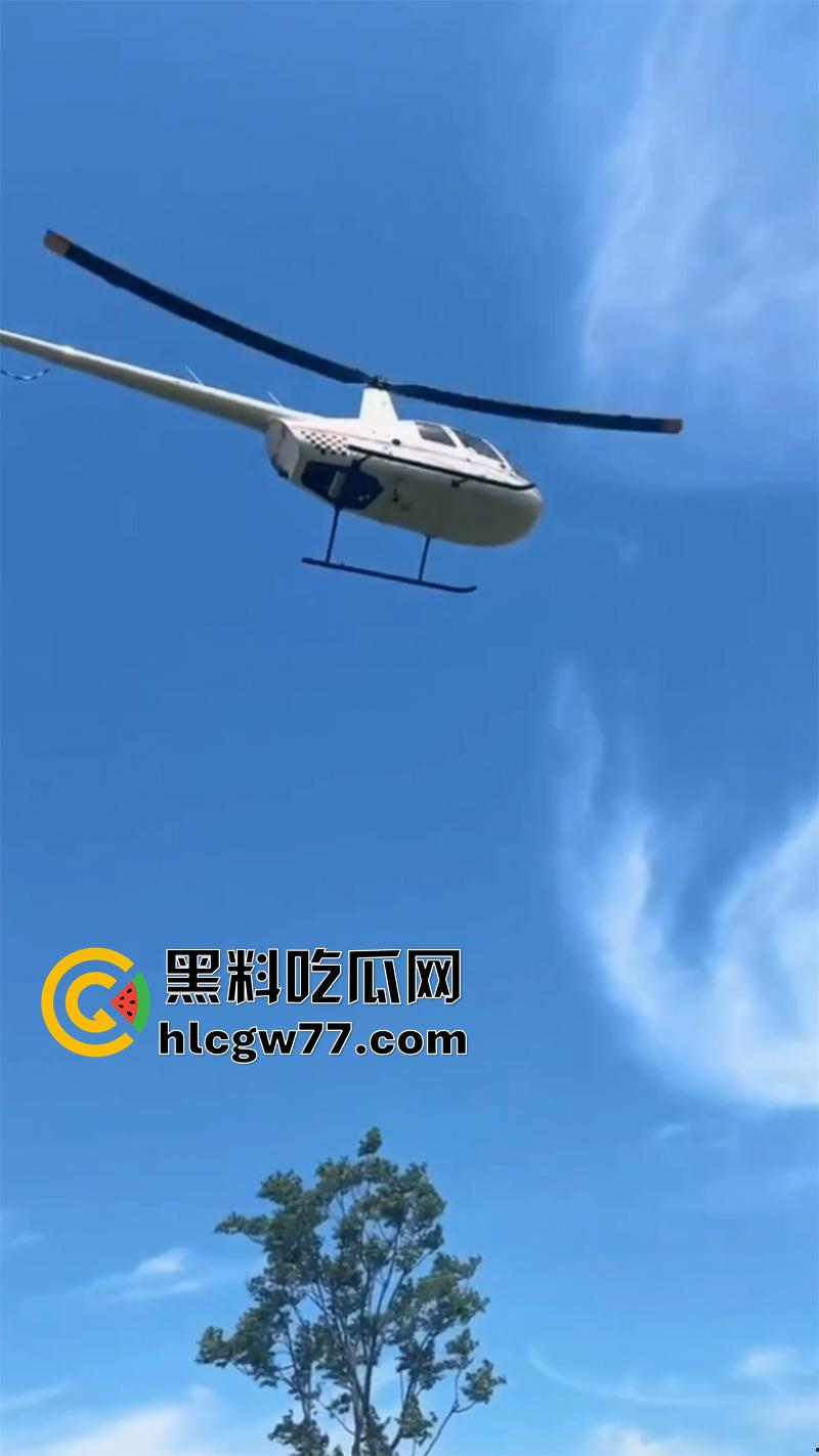 熊孩子惹大祸了,小型直升机降落,熊孩子弹弓射到机尾旋桨,导致机身不稳当场坠毁!-3