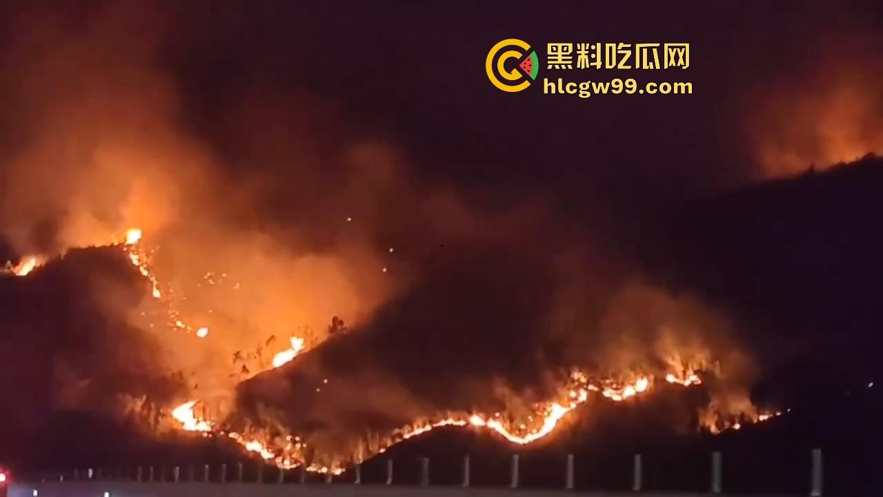 山火频发!肇庆四会下帅出中州方向突发森林火灾,火势蔓延极快,现场堪称恐怖炼狱。-3