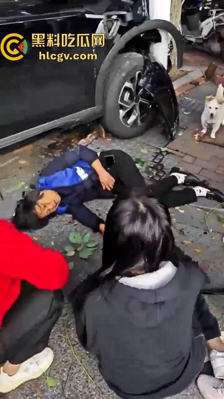 “我勒个骚刚!车子自己跑的”苏州吴江区女子驾车操作不当 路灯杆前的惊魂一撞致多人受伤!-6