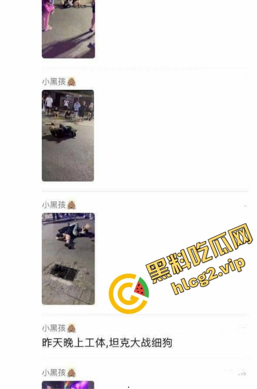 北京工体坦克大战黄毛细狗,全程碾压毫无还手之力,细狗惨被三角绞!-1