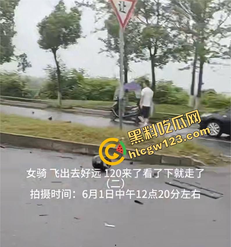 【小猪猪】骑出最后一程,益阳女骑士飞出数米,当场噶了她不飙了,我们也不敢看了!-4