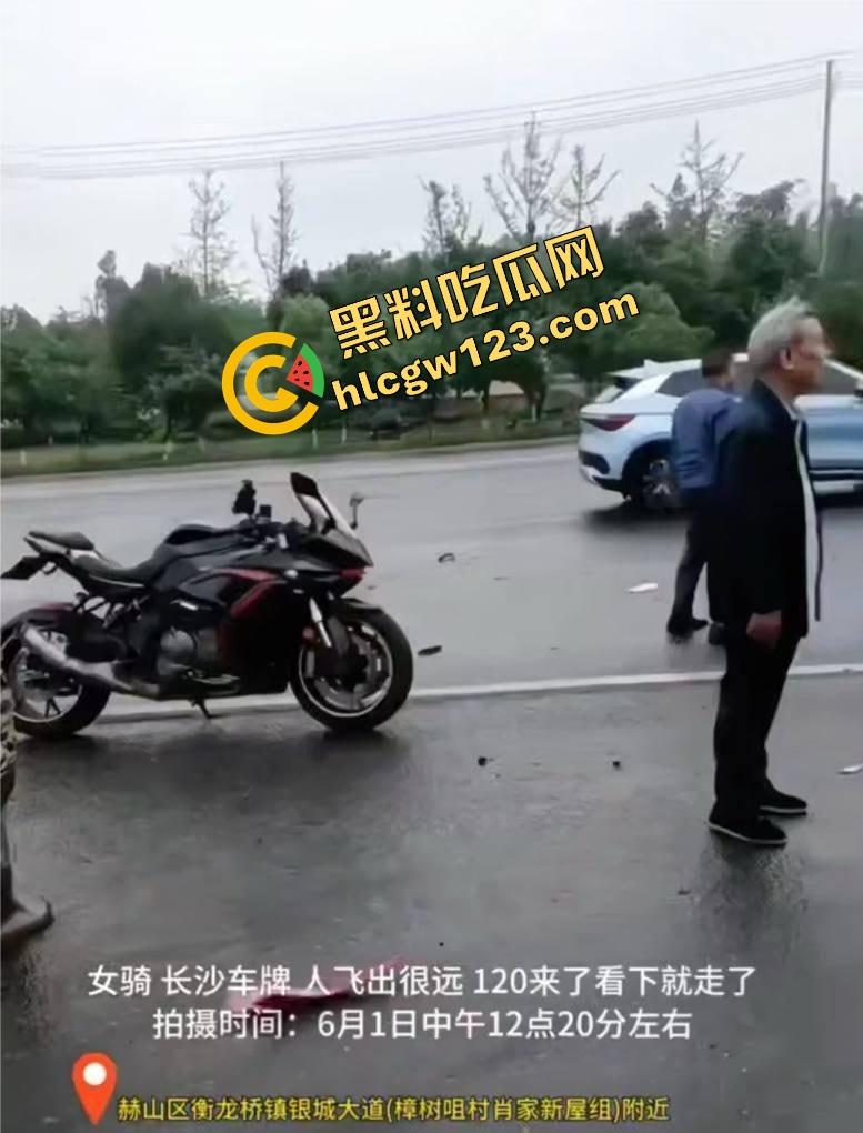 【小猪猪】骑出最后一程,益阳女骑士飞出数米,当场噶了她不飙了,我们也不敢看了!-7