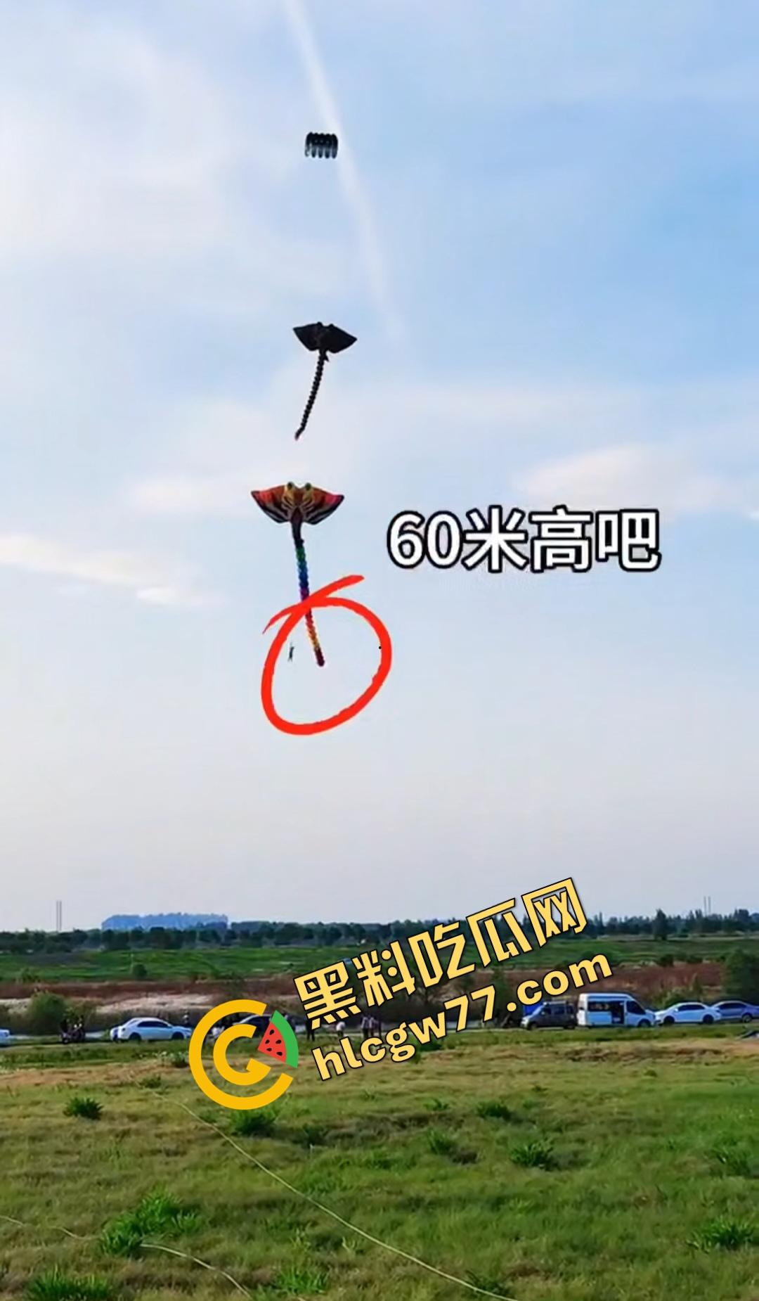 河北石家庄男子坐在风筝线的座位上飞起来大喊“操你妈的还钱”!险些被老鹰叼走小鸡鸡!-4