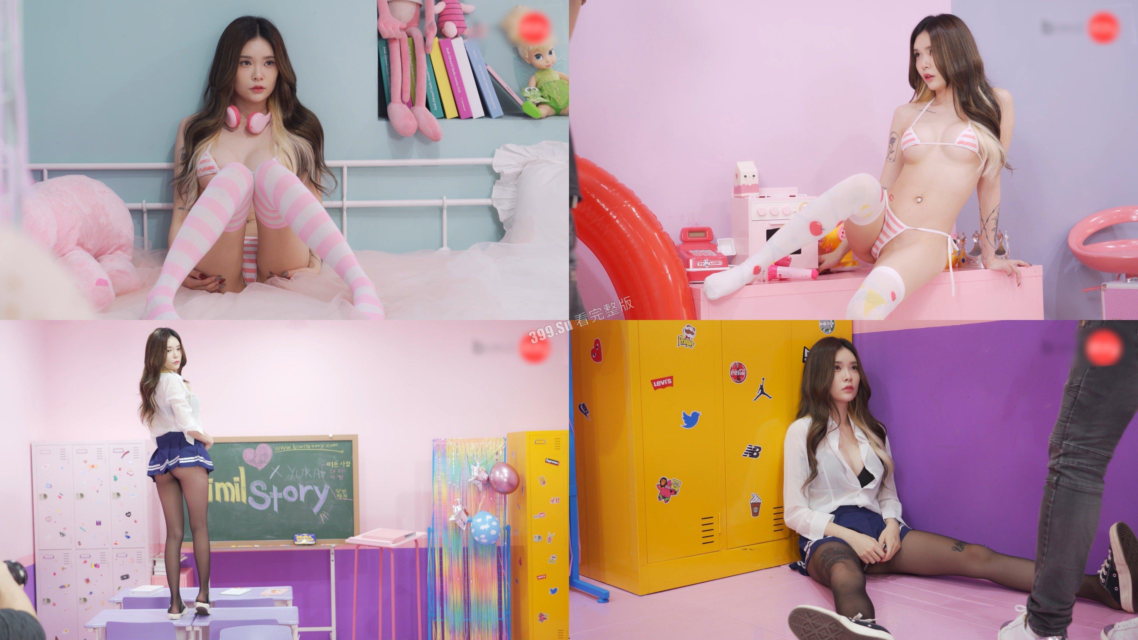 韩系极品美女写真拍摄片场 骚且诱人 逼都看的见 这才是真正的摄影师可见内容吧(二)-4