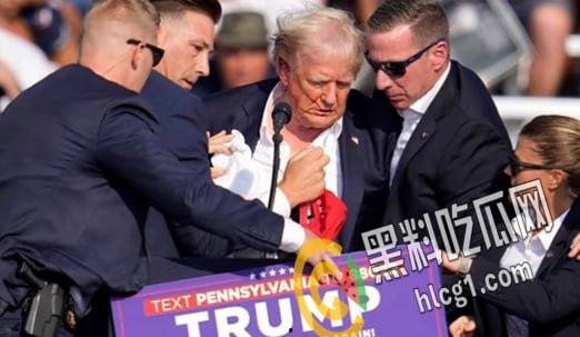 美国前总统特朗普 7月13日在宾夕法尼亚州集会发表演讲时被枪击 特朗普右耳被击中!-3