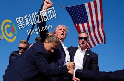 美国前总统特朗普 7月13日在宾夕法尼亚州集会发表演讲时被枪击 特朗普右耳被击中!-4