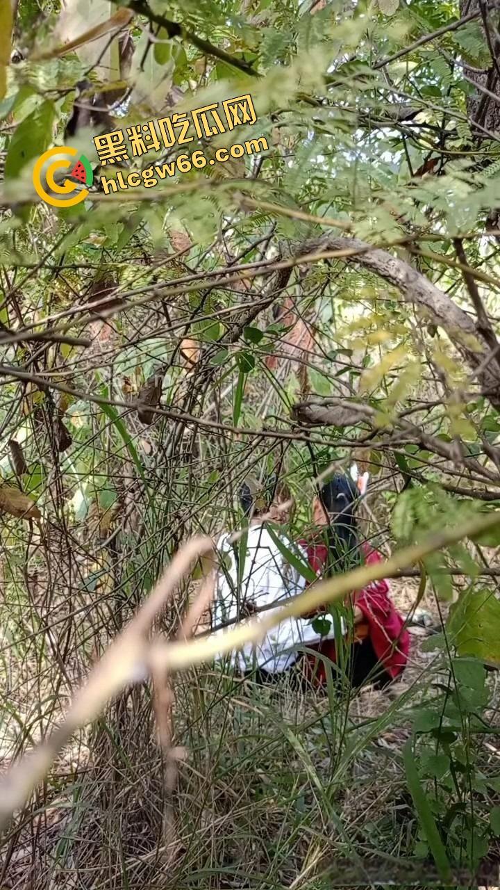 夏天的第一炮,小情侣树林野战开操果园大哥路过拍下全程,屁股抬得比桃子高,万物复苏逼也骚!-2