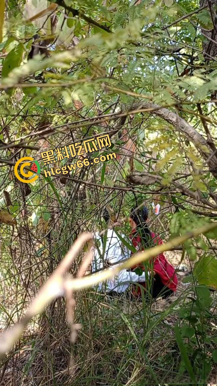 夏天的第一炮,小情侣树林野战开操果园大哥路过拍下全程,屁股抬得比桃子高,万物复苏逼也骚!-8