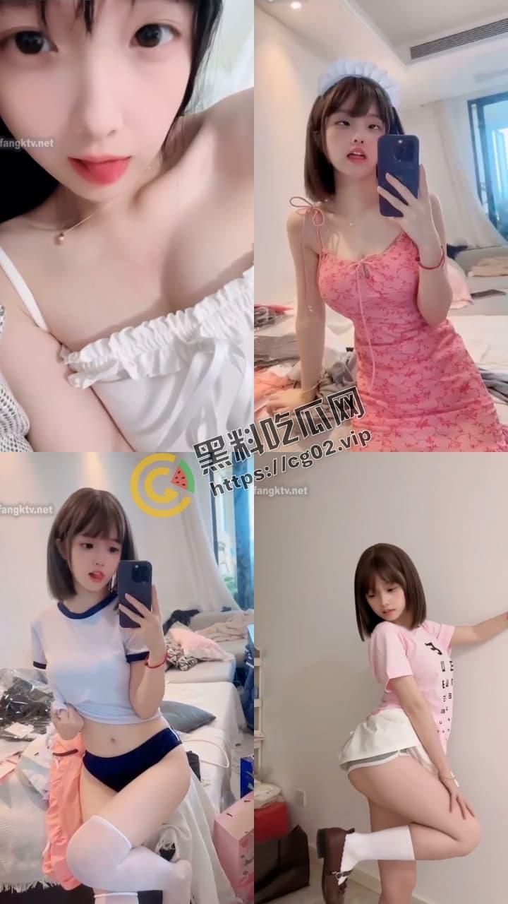 抖音 百万粉丝 咬一口妃妃酱 反差少萝莉 看起来软软香香的 白眼吐舌玉足 微密圈付费福利合集-4