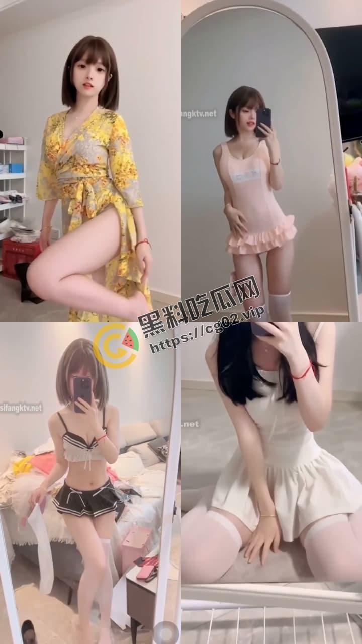 抖音 百万粉丝 咬一口妃妃酱 反差少萝莉 看起来软软香香的 白眼吐舌玉足 微密圈付费福利合集-10