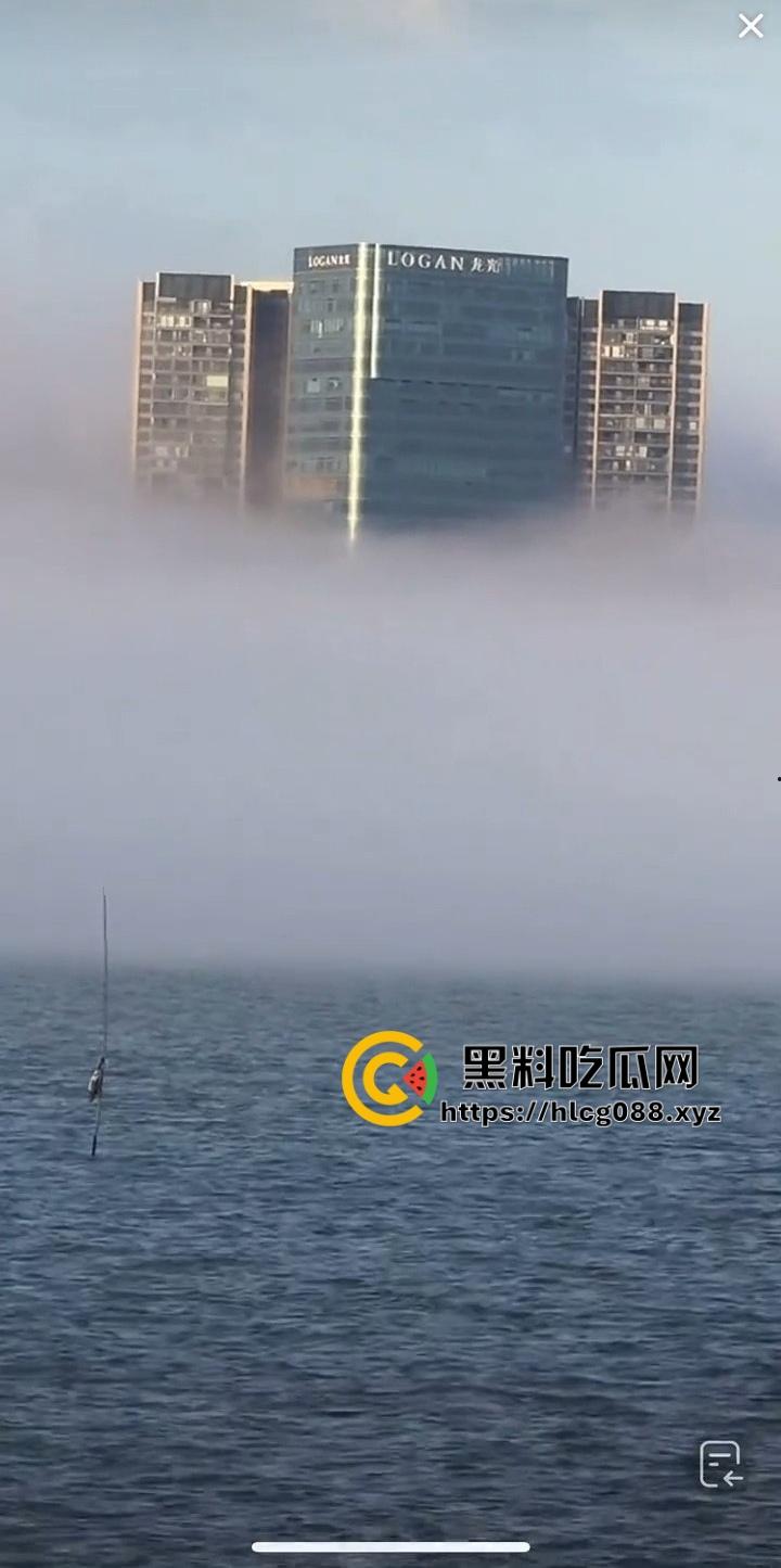 汕头南滨路海市蜃楼震撼现身:网友直播操天奇观,雾里看屌以为神仙下凡!-8