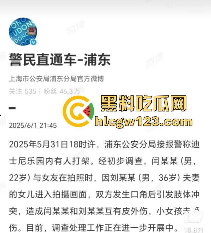 上海迪士尼情侣家长拍照打架事件!对孩子动手引发众怒 撕扯中大奶子露出 后续仍需调查!-1