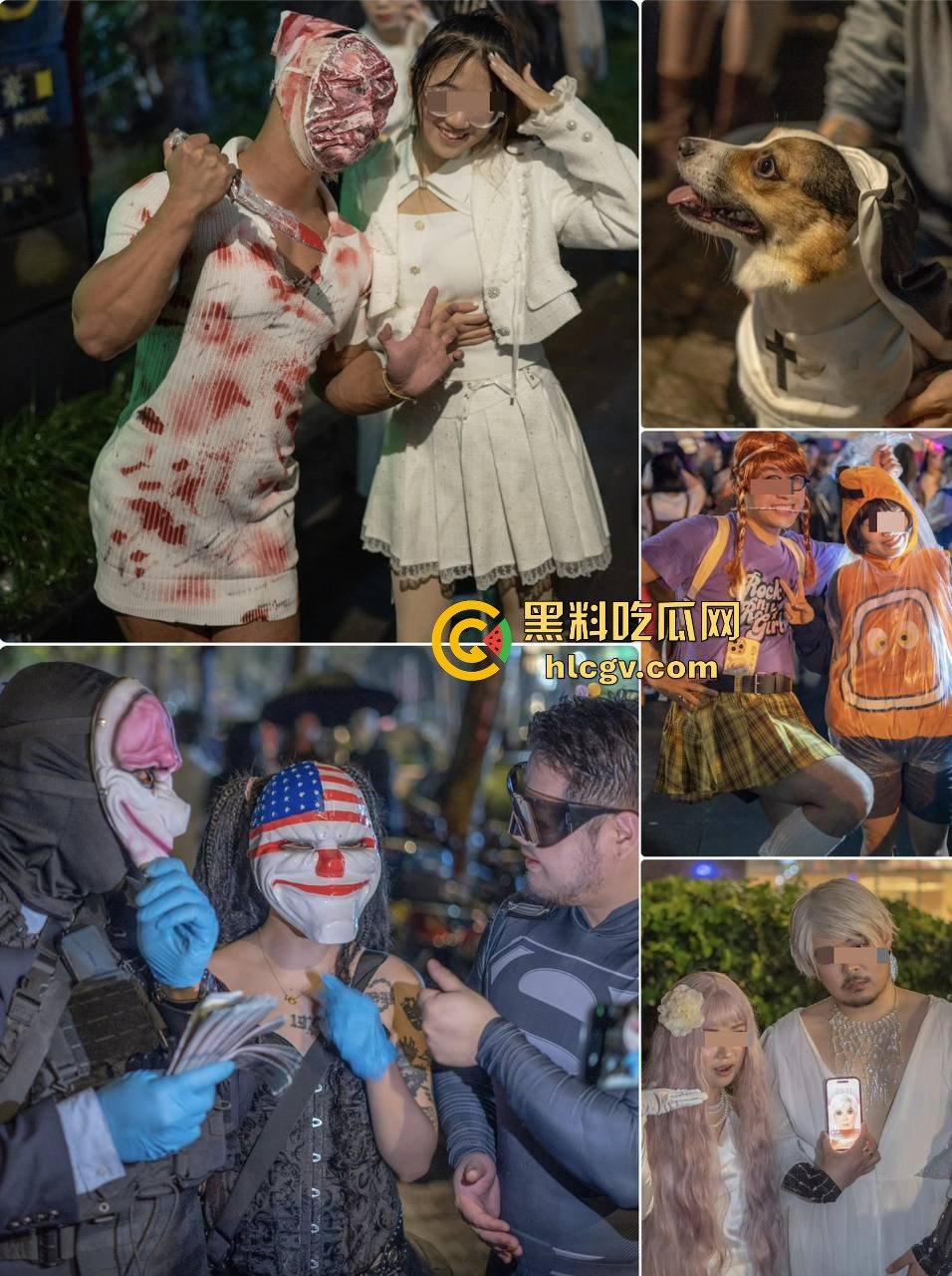 上海中山公园coser夜晚集体发疯,唱歌玩得嗨被带走!场面混乱如甄嬛传翻拍!-2