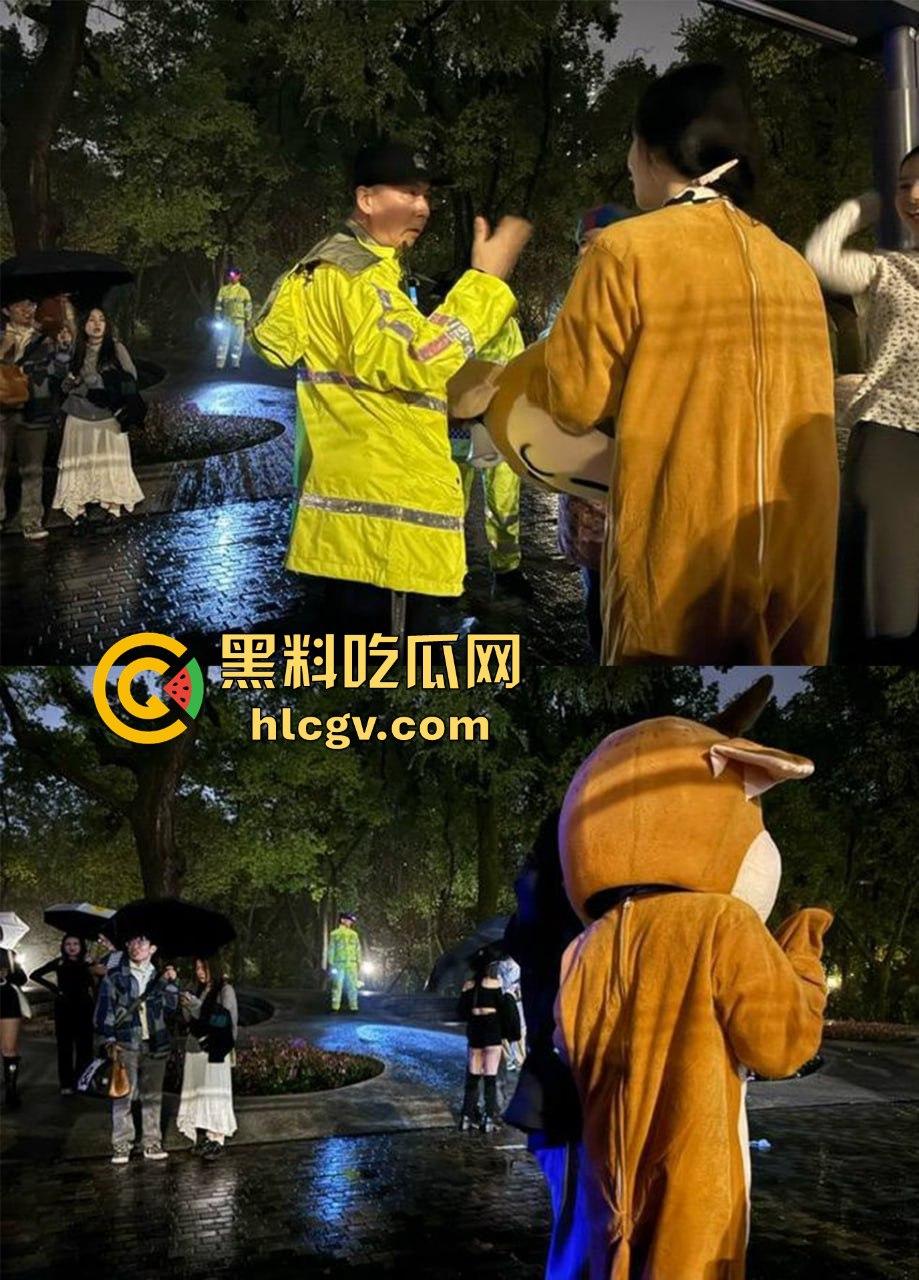 上海中山公园coser夜晚集体发疯,唱歌玩得嗨被带走!场面混乱如甄嬛传翻拍!-9