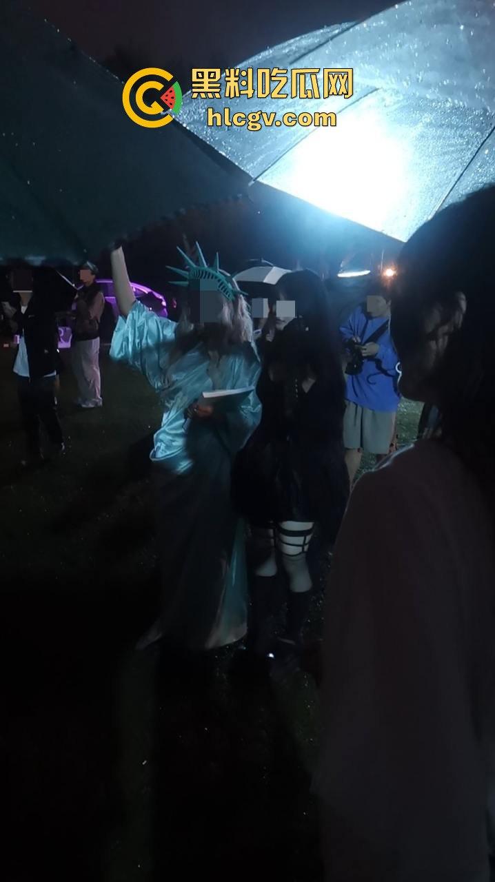 上海中山公园coser夜晚集体发疯,唱歌玩得嗨被带走!场面混乱如甄嬛传翻拍!-17