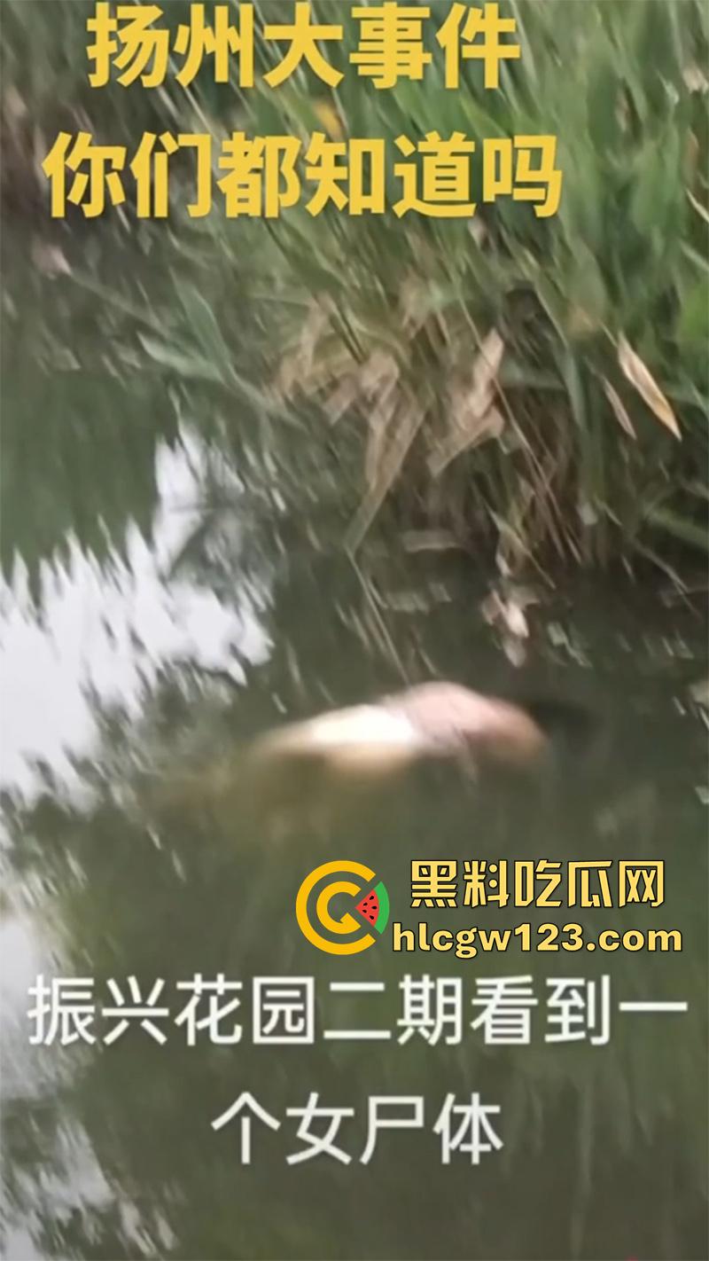 扬州振兴花园二期河道,发现一具21岁女尸,全身赤裸疑似是被害,打捞画面流出,胆小者勿入!-3