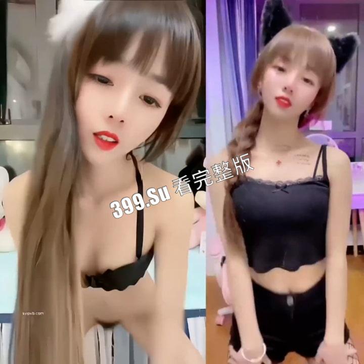 快手 80万粉 喵喵酱 勇敢做自己 给榜一和粉丝分别看两个版本的热舞 反差婊骚货-5