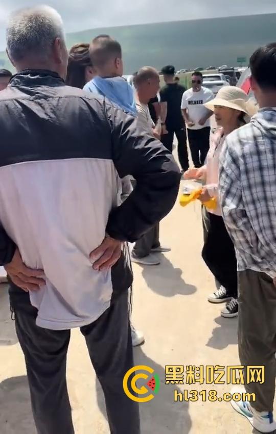 荷叶坪旅游区,怒遇车霸一台车堵了几百台车,手里拿着改锥当武器叫嚣,真是恶人多搞事呗!-3