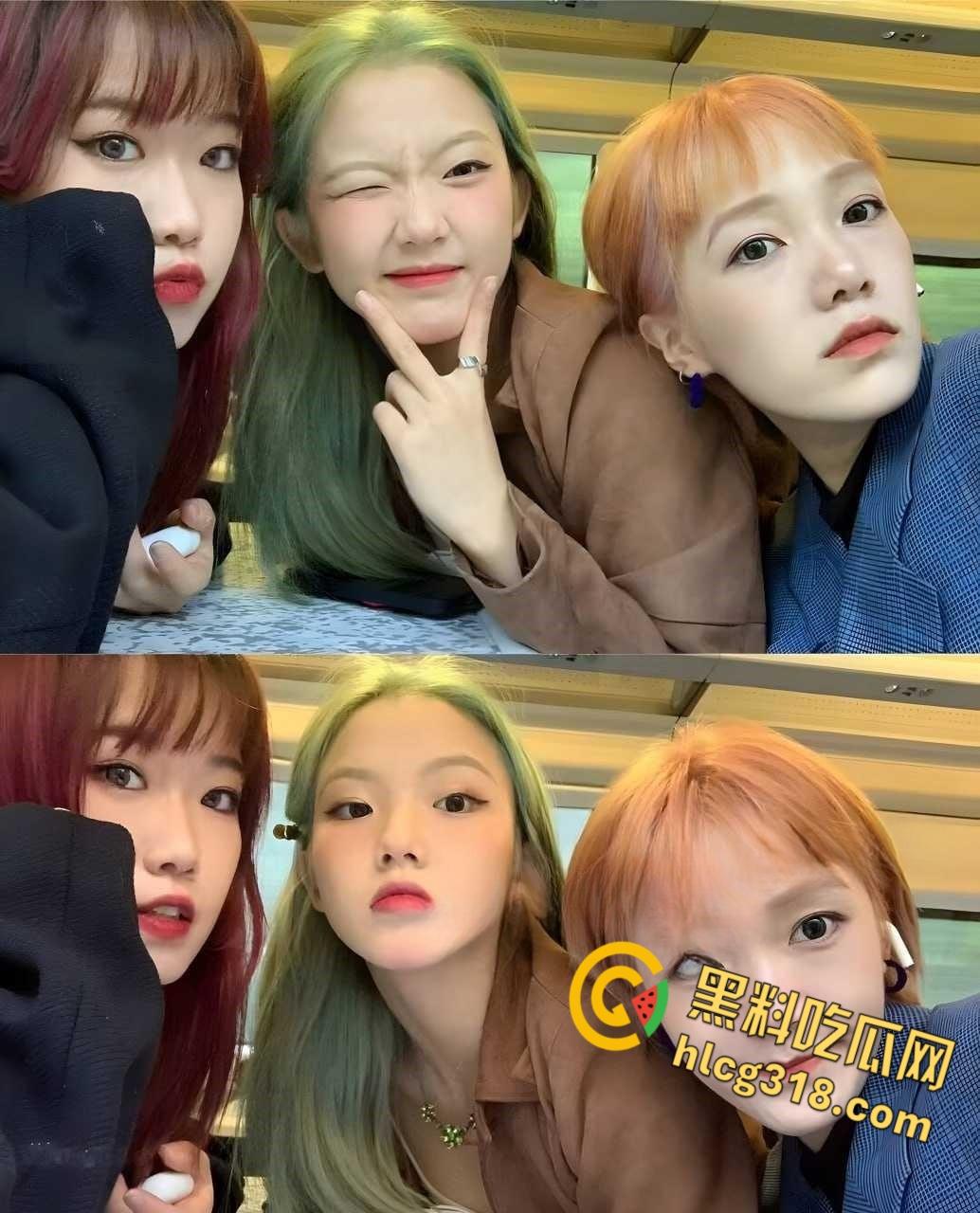 浙江外国语学院【张钰娇】,清纯反差绿发妹,高铁千里送炮,口活一流嫩穴随便内射!-3