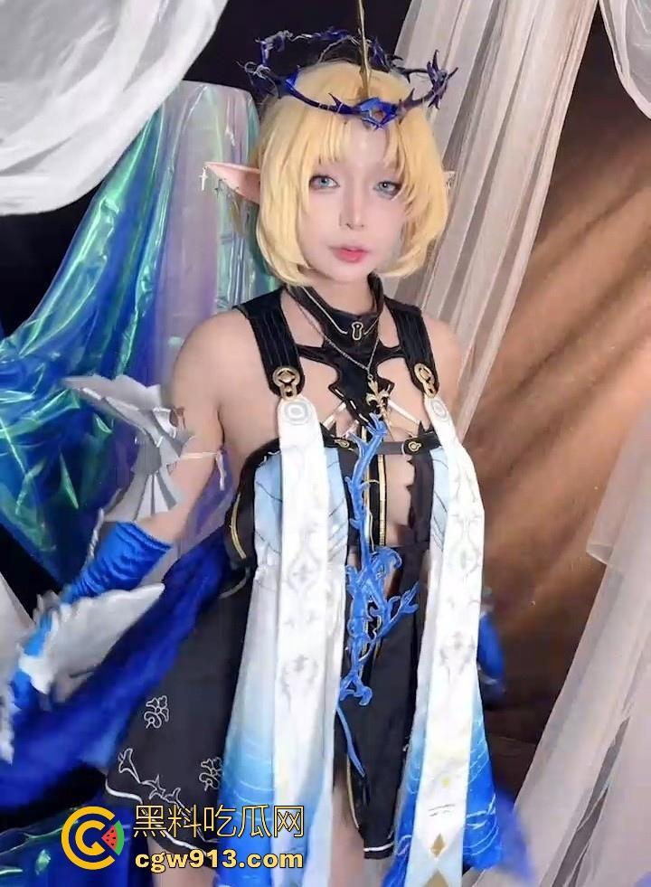 清纯巨乳少女【Umeko】Cosplay弗勒尔德利斯,大奶骚穴情趣装扮,激情诱惑令你性欲高涨!-3