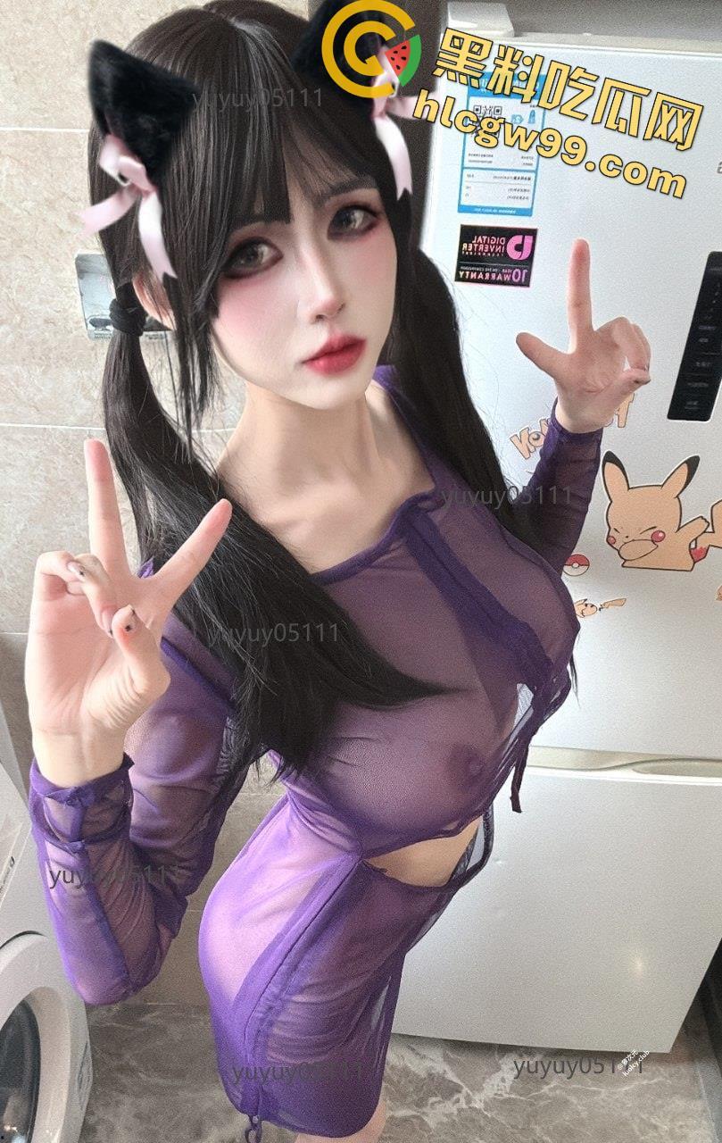 顶级CosG奶萝莉美少女福利姬【煜煜】黑丝性感情趣装裸舞，一线天美鲍榨汁自慰-45