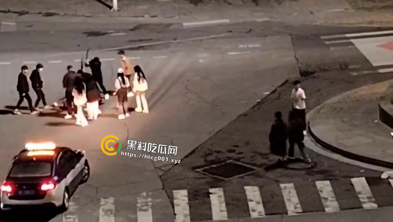 河南信阳古惑仔！大街上持刀砍杀 宛如黑帮片械斗  杀了就走 年轻人就是天不怕地不怕啊-1