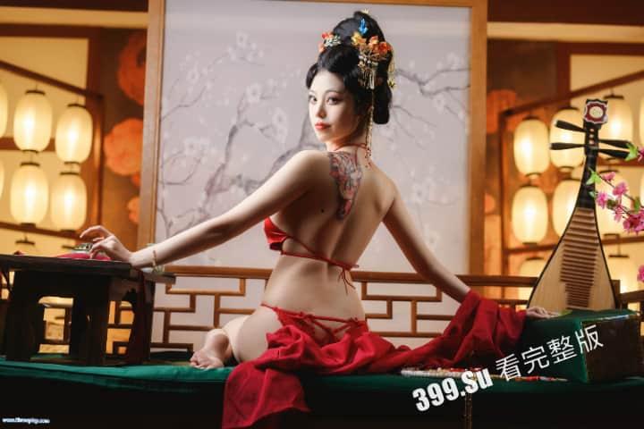 推特微博 #蜜汁貓裘 作品 「唐宮夜宴」生动地展现了唐朝独有的美学风范！（61p+1v 私拍完整版）-7