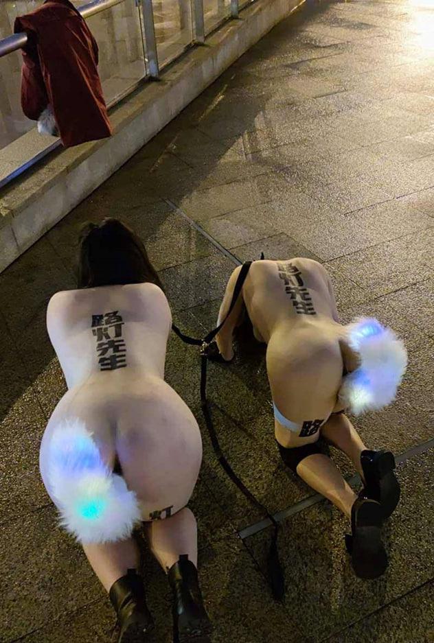 调教大神「大烟枪」「路灯先生」3 月最新 各种变态 SM 性虐调教视频-51