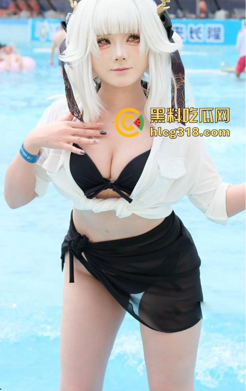 一年一度的长隆水上乐园二次元派对来袭!现场都是肤白貌美大长腿,cos骚妹湿身诱惑,鸡巴硬到炸!-3