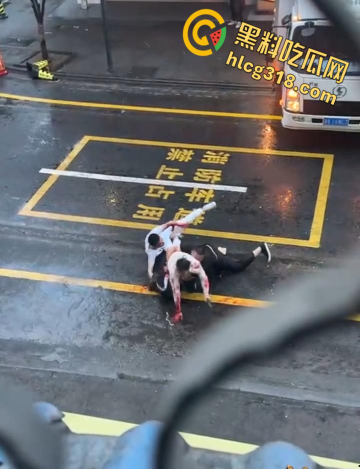 小伙街边无差别砍人,就算劝架也惨被砍,街头刀光血飙骨肉翻开,地上血迹一片看着都感觉痛 !-6